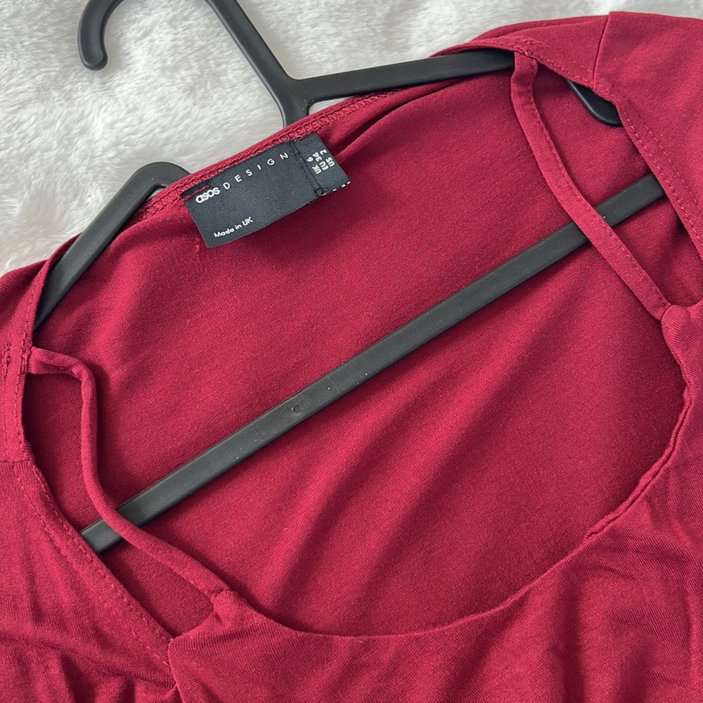 ASOS Design bolero cutout bra long sleeve midi dress - Picture 5 of 6